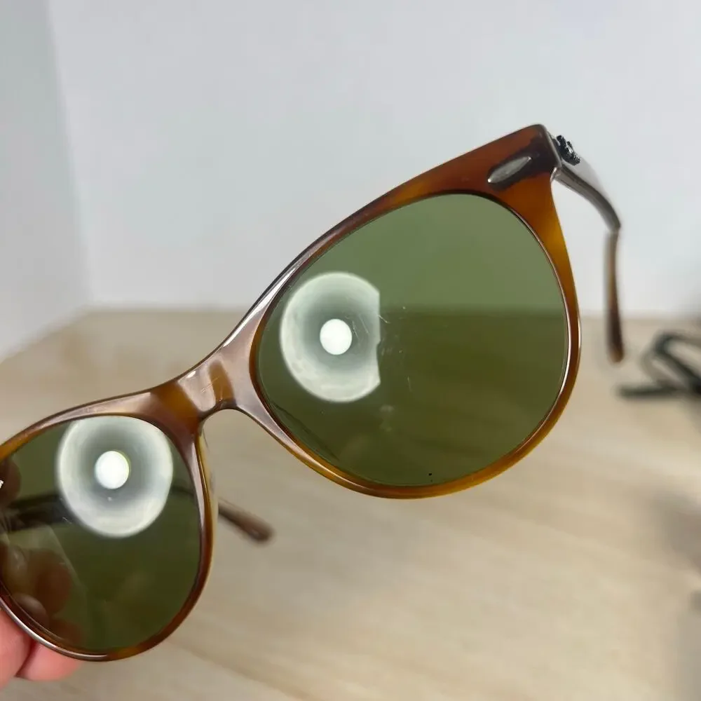 Ray-Ban RB2185 1293/1E Sunglasses Green Tint READ DESC Havana Brown 52-18-145